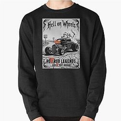 Hell On Wheels Hot Rod Pullover Sweatshirt