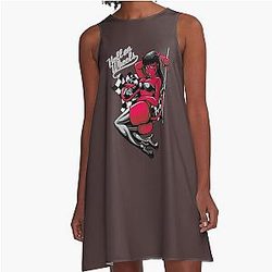 Devil Pin Up Girl Hell on Wheels A Line Dress