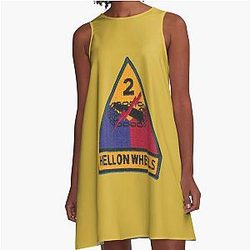 2ND ARMORED DIVISION HELL ON WHEELS A Line Dress