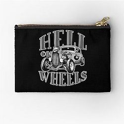 Hell on Wheels Monotone Zipper Pouch