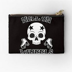 Hell On Wheels Roller Derby Girl Design Zipper Pouch