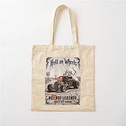 Hell on Wheels Hot Rod Cotton Tote Bag