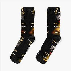 Army Cold War Vet 2nd Armored Division Garlstedt, Germany M60A1 Tank Hell on Wheels w Fire X 300 Socks
