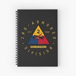 2nd Armored Division - Hell on Wheels Notebook
