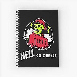 Hell on Wheels Skateboarder Design Notebook
