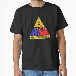 US Army - The 2nd Armored Division, Hell on Wheels Classic T-Shirt