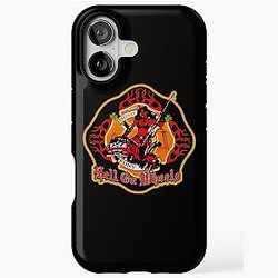 Rescue Me Ladder 62 Hell on Wheels Logo iPhone Tough Case