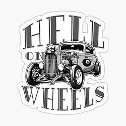 Hell on Wheels Sticker