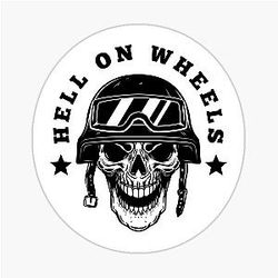 Hell on Wheels - Magnet Sticker