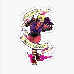 Trash talking hell wheels Sticker