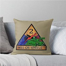 Hell on Wheels Throw Pillow
