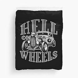 Hell on Wheels Duvet Cover