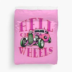 Hell on Wheels Hot Pink Duvet