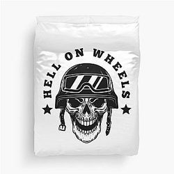 Hell on Wheels Duvet Cover
