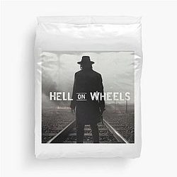 Hell on Wheels T-Shirt Duvet Cover