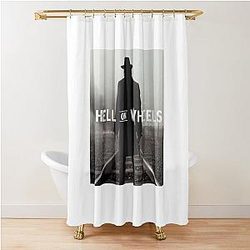 Hell on Wheels T Shirt Shower Curtain