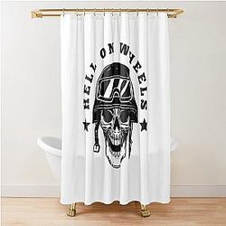Hell on Wheels Shower Curtain
