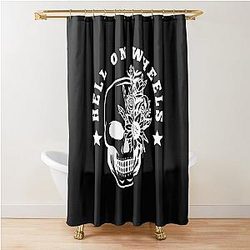 Hell on Wheels - Feminine Shower Curtain