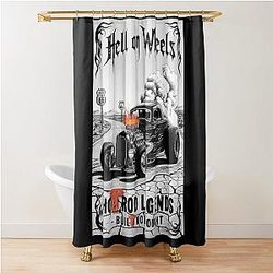 Hell on Wheels Hot Rod Shower Curtain