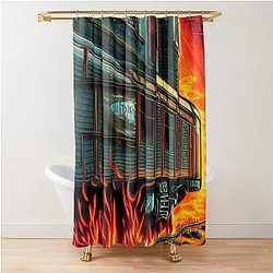 Hell on Wheels Shower Curtain