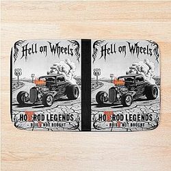 Hell on Wheels Hot Rod Bath Mat