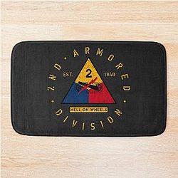 2nd Armored Division - Hell on Wheels Bathmat