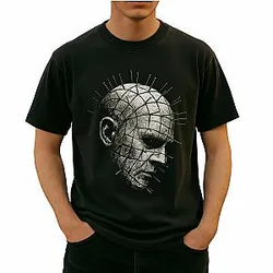 Pinhead Hellraiser T-Shirt Horror Movie Tee Cronenberg Scary Shirt