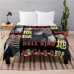 Der Montana Max Hellsing Urban Anime Design Throw Blanket