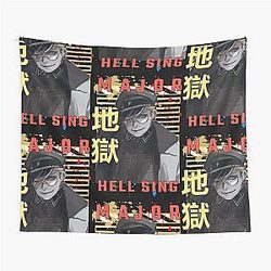 Der große Montana Max Hellsing Urban Anime Design Tapestry