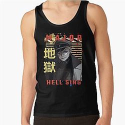 O Montana Max Hellsing Projeto de Anime Tank Top