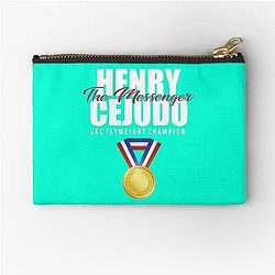 Henry Cejudo White Zipper Pouch