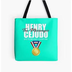 Henry Cejudo White All Over Print Tote Bag