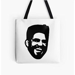 Henry Cejudo Black and White Print Tote Bag