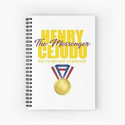 Henry Cejudo Gold Spiral Notebook