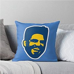 Henry Cejudo Throw Pillow Blue Yellow