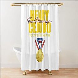 Henry Cejudo Gold Shower Curtain