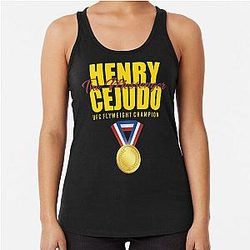 Henry Cejudo Gold Racerback Tank Top