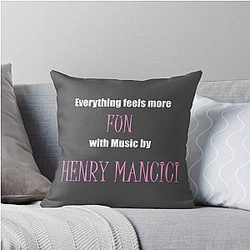 Film Music - Everything feels more fun with Henry Mancini throw pillow