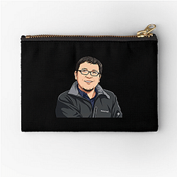 Kazuma Kiryu Suit Iconic grey Hidetaka Miyazaki Zipper Pouches