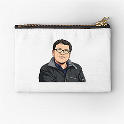Kazuma Kiryu Suit Iconic grey Hidetaka Miyazaki Zipper Pouches