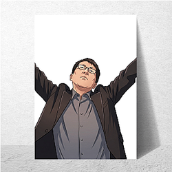 Kazuma Kiryu Kamurocho City protector Hidetaka Miyazaki Posters