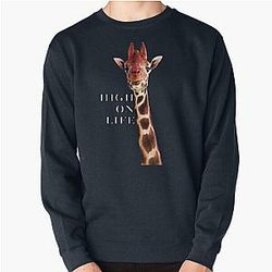 High Life Giraffe Pullover Sweatshirt