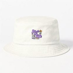 High on Life and Cocaine Floral Retro 70s Bucket Hat