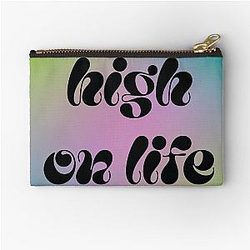 High On Life Zipper Pouch