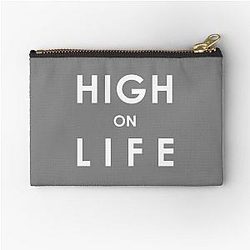 High on Life T-shirt. Limited edition zipper pouch design.