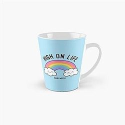 Kawaii Cannabis Rainbow High on Life and Cannabis Tall Mug