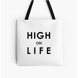 HIGH on LIFE T-shirt Limited edition design All Over Print Tote Bag