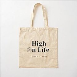 High Life Sacred Geometry Conscious Flow Cotton Tote Bag