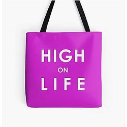 HIGH on LIFE T-shirt. Limited edition  design All Over Print Tote Bag