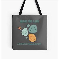 High on Life All Over Print Tote Bag
